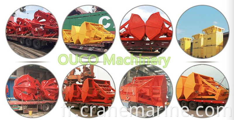 OUCO 12 CUMBIC CLAMSLELL Grab Radio Remote Control Marine Ship Ship Crane Grab Fabricant